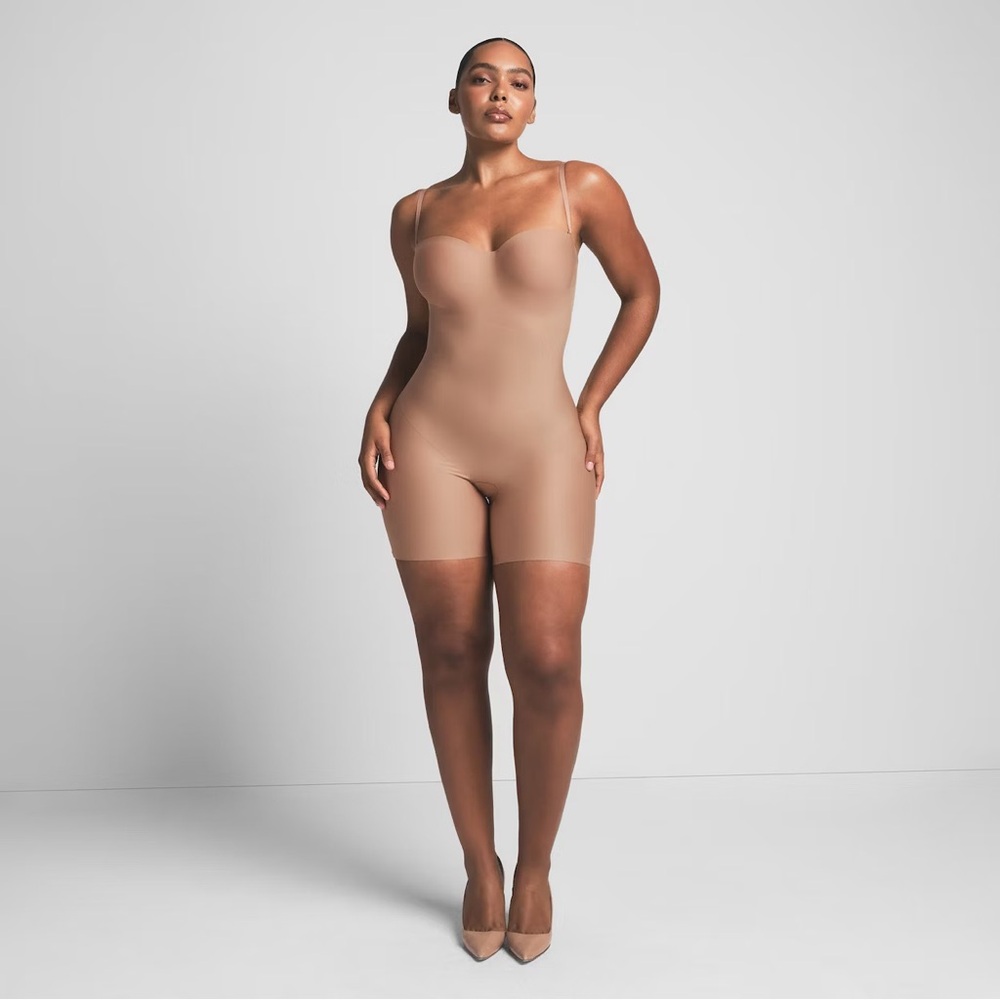 SKIMS BODY ZONED UNDERWIRE MID THIGH BODYSUIT core sculpt NWT Sienna‎ 2X